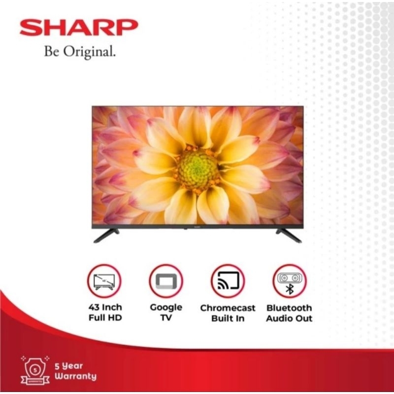 TV LED SHARP 43INCH 2K GOOGLE TV HDR 2T-C43GH3000I TV SHARP 43INCH GOOGLE TV