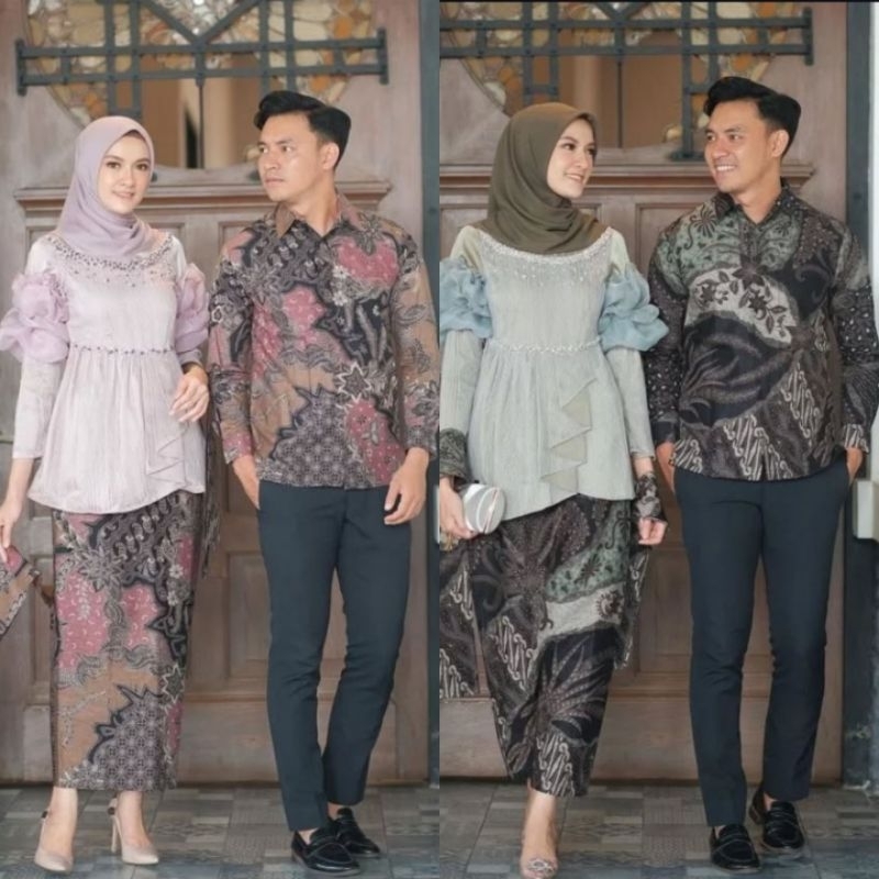 BAJU SERAGAM BATIK COUPLE KEBAYA BROKAT PASANGAN SARIMBIT KELUARGA CUSTOM ANAK / KEMEJA PRIA / BUSAN