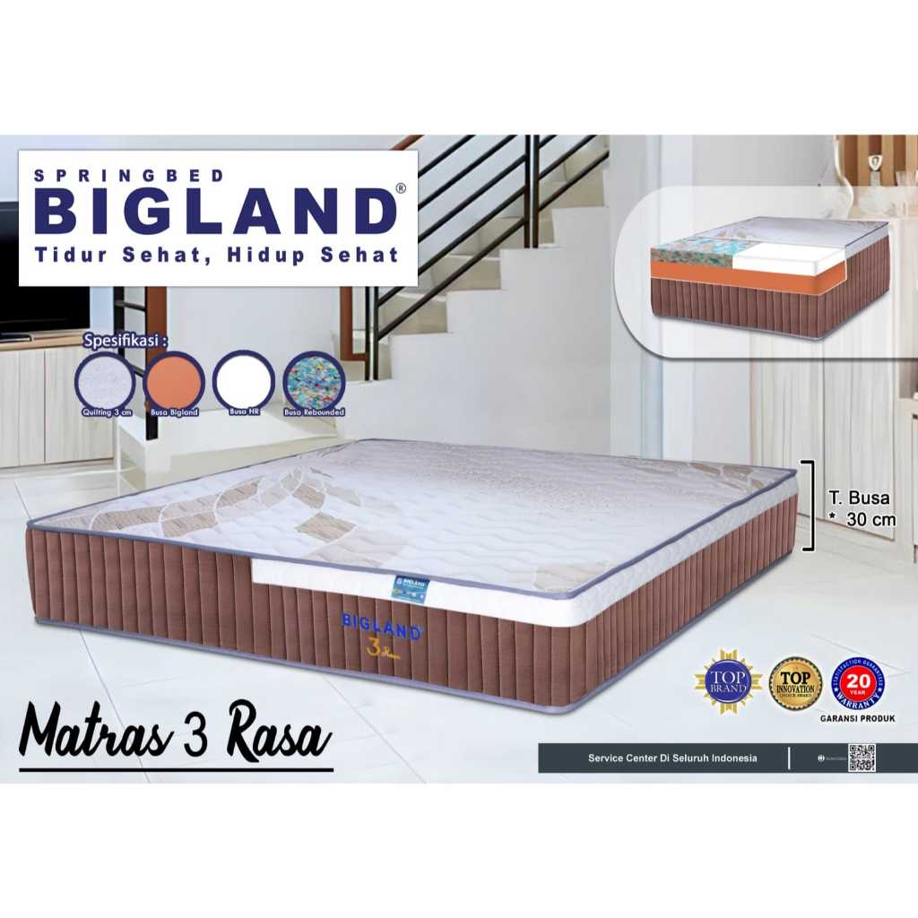 Kasur Platinum 3 Rasa By Bigland