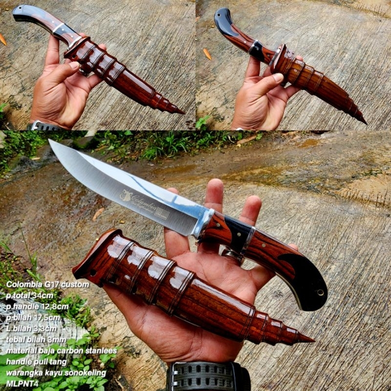 Straight back knife
