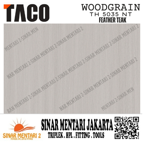 TACO HPL WOODGRAIN TH 5035 NT FEATHER TEAK