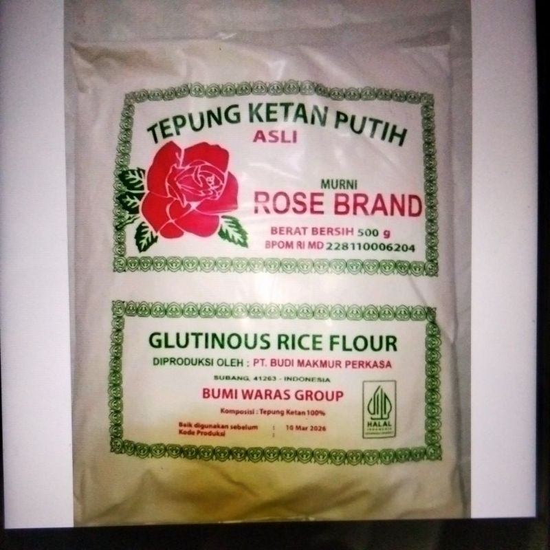 

ROSE BAND TEPUNG KETAN DAN TEPUNG BERAS 500G