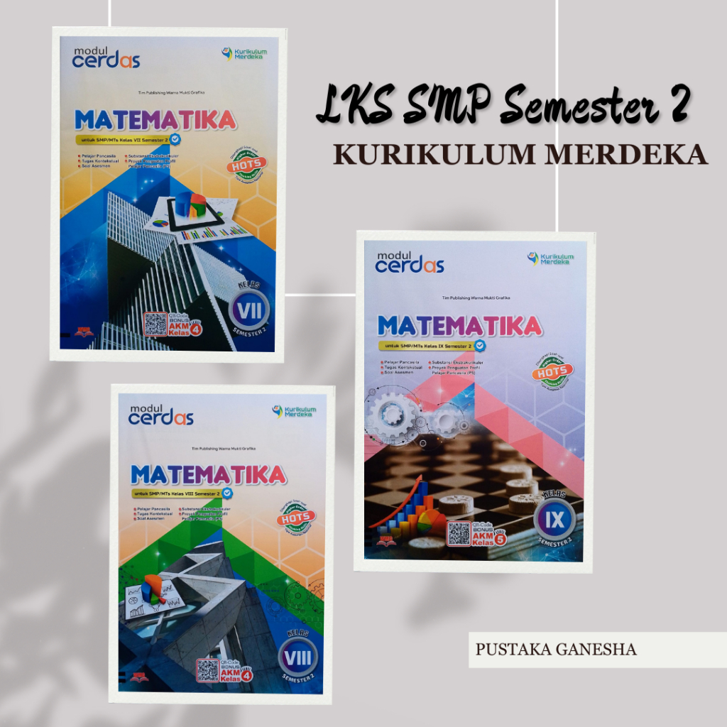 Buku LKS Matematika SMP MTs Semester 2 Genap Kelas 7 8 9 Terbaru