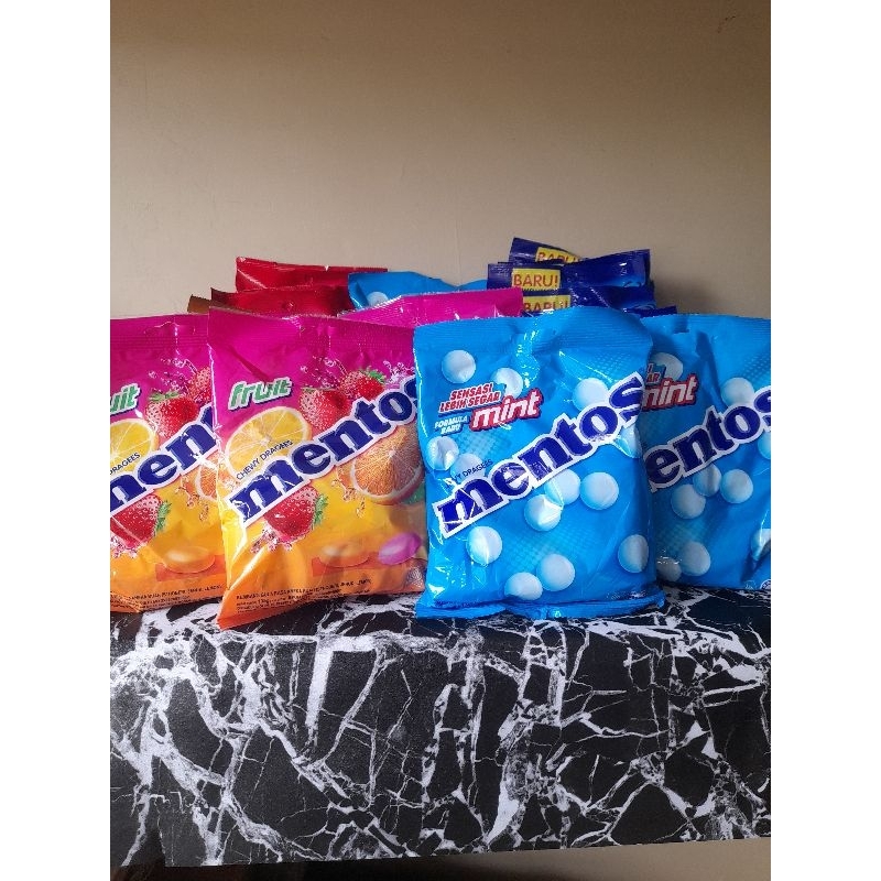 

Permen Mentos Chewy (Fruit, Mint) Sak