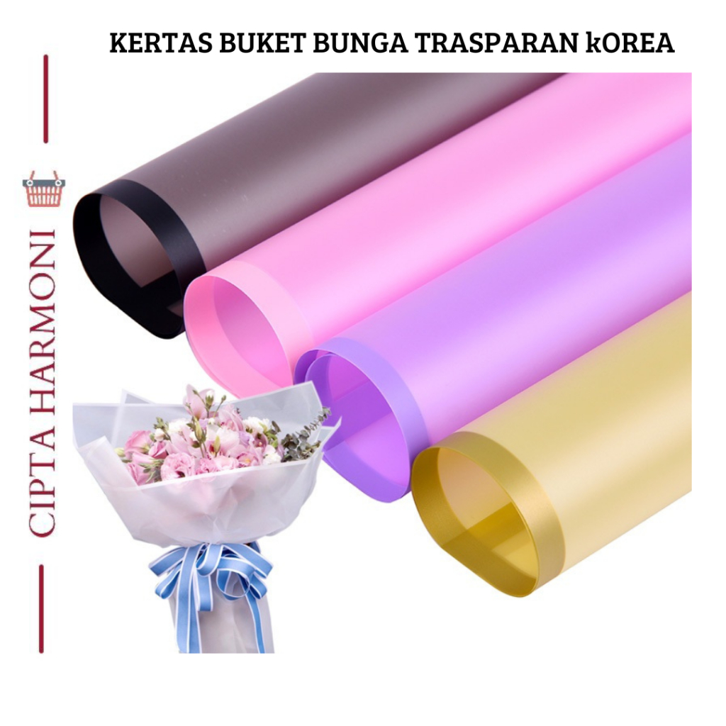 

Kertas Buket Bunga Trasparan List Flower Wrapping Paper Korea Cellophane KB010