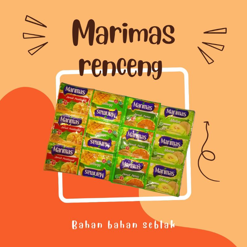 

marimas renceng isi 10pcs,minuman marimas serbuk