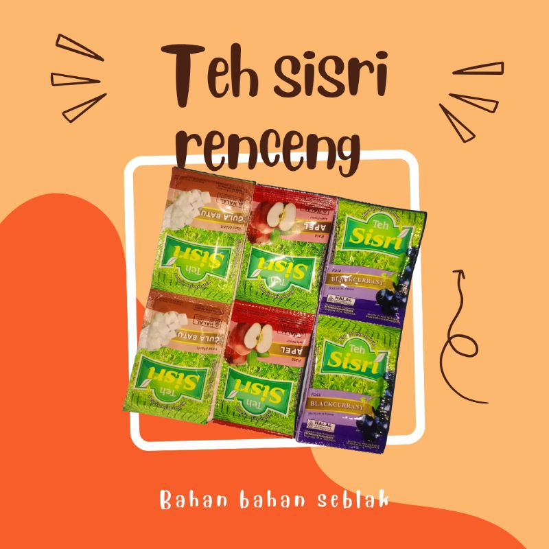 

minuman teh sisri renceng isi 10pcs,minuman serbuk