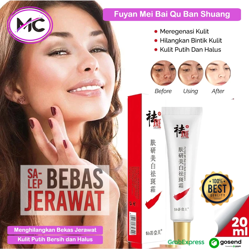 Cream Penghilang Flek Hitam Paling Ampuh Cream Fuyan Mei Bai Qu Ban Shuang Whitening Freckle Remove 