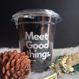 Cup PET Sablon Datar/Oval + Tutup 12, 14oz, Gelas Cup Plastik Sablon