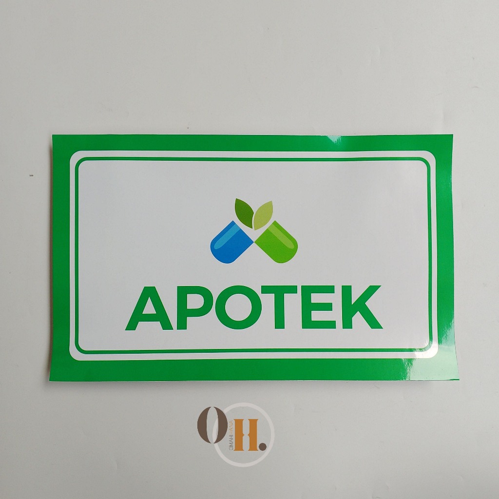

Stiker Ruang Apotek - Stiker nama ruang - Stiker vinyl - Laminasi glossy