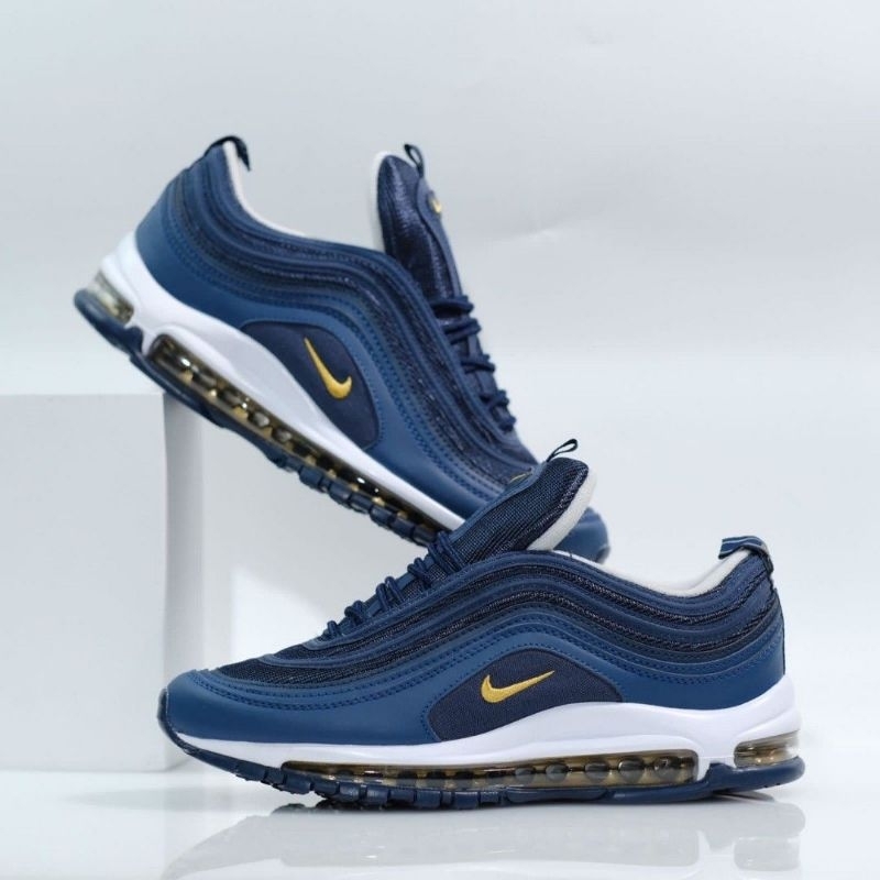 Sepatu Sneakers Air Max 97 Navy white Gold