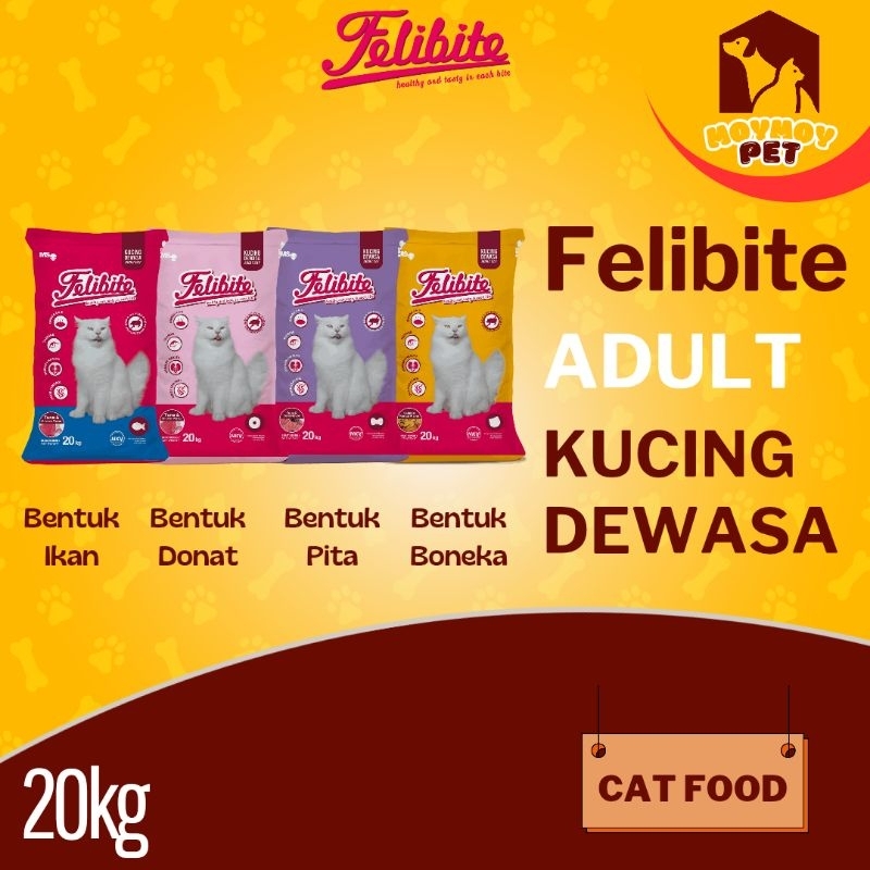 Felibite Cat Food Adult 20kg Felibite Makanan Kucing Dewasa 20kg