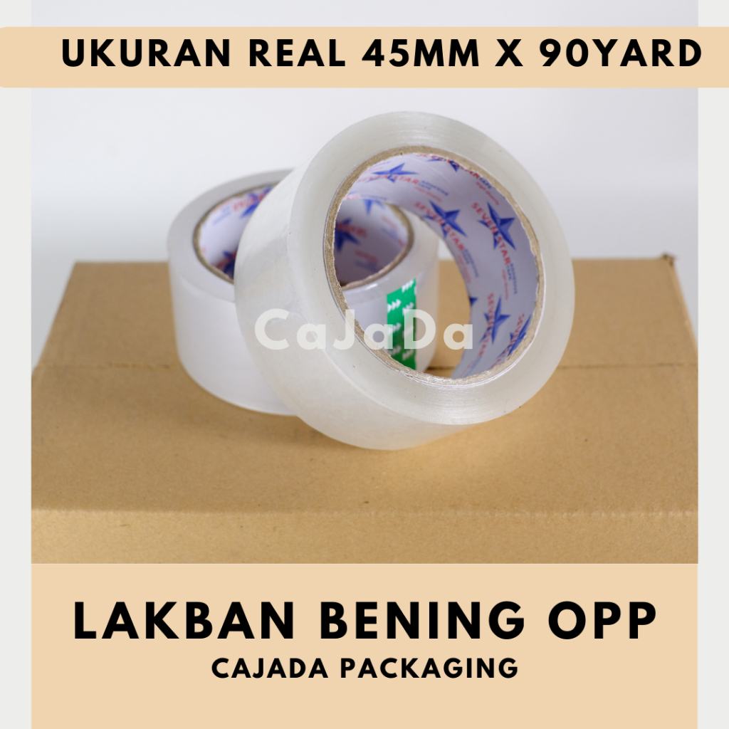 

Isolasi Lakban Bening Sevenstar 45mm x 90 Yard