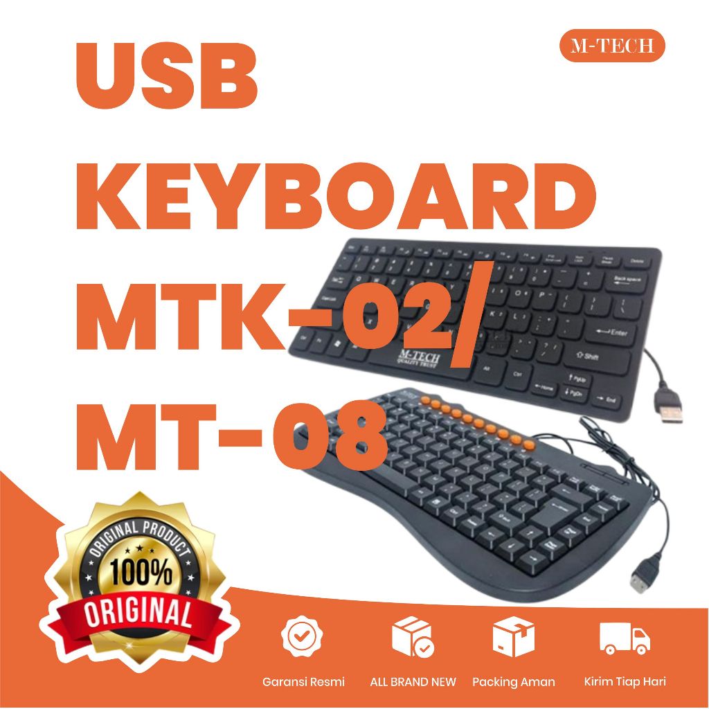 KEYBOARD MINI MULTIMEDIA MTECH MTK-02 / MT-08