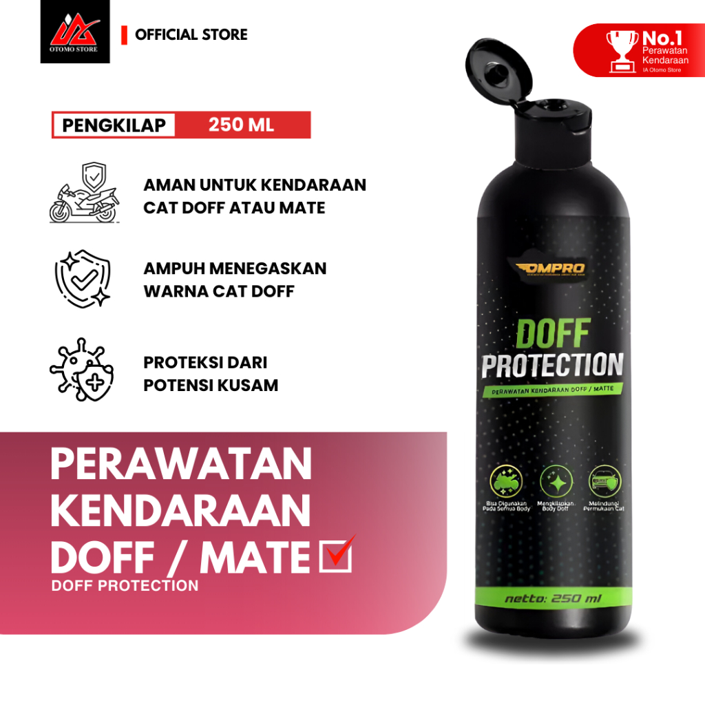 Pengkilap Pengkilat Body Motor Hitam Doff Protection Body Motor Matte Protection Biru Hitam Merah Ma