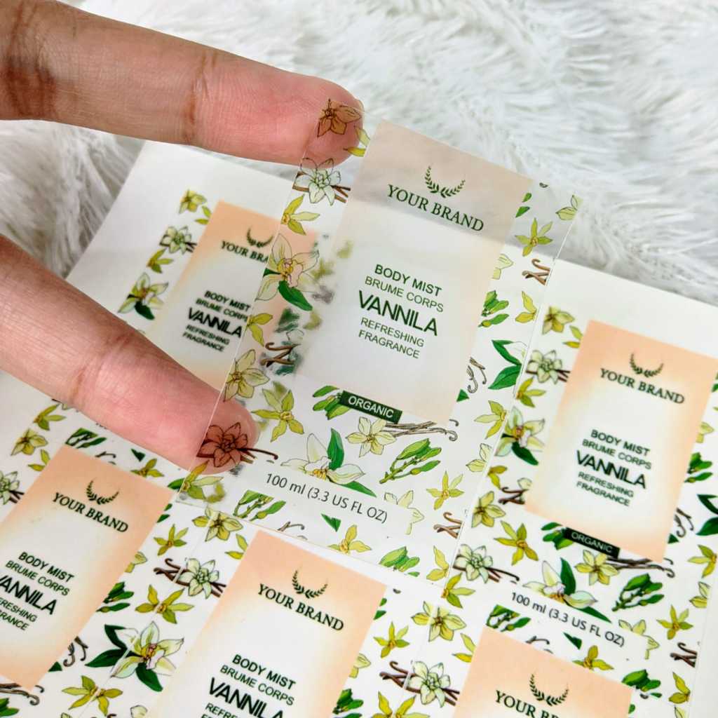 

Threemind Print Cetak Stiker Label Parfum Sticker Parfume Custom Label Wewangian Free Desain