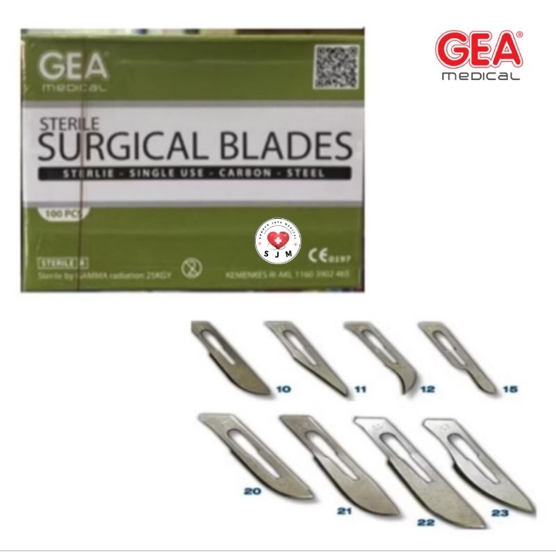 Gea Surgical Blade Sterile/ Mata Pisau Gea
