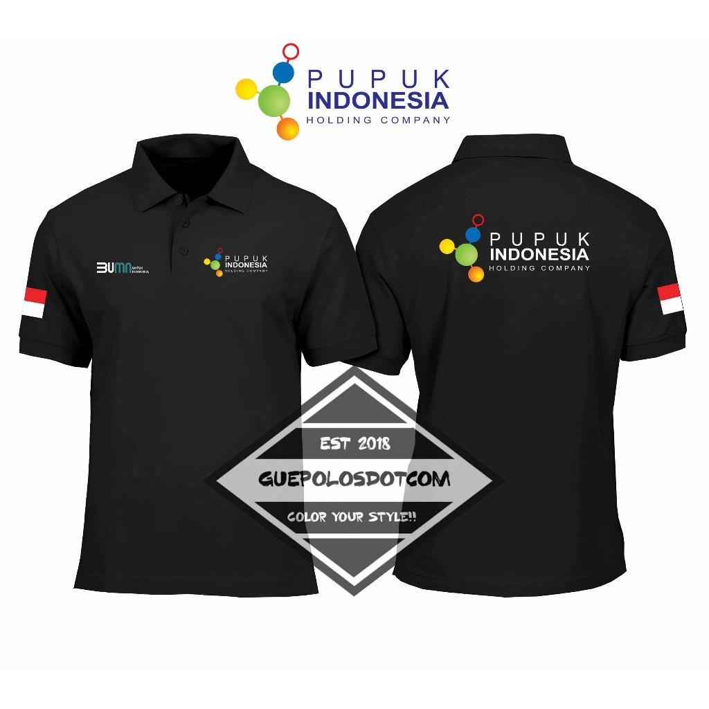 POLOSHIRT PUPUK INDONESIA - Baju Berkerah Pupuk Indonesia Bumn - POLO KERAH PUPUK INDONESIA HOLDING 