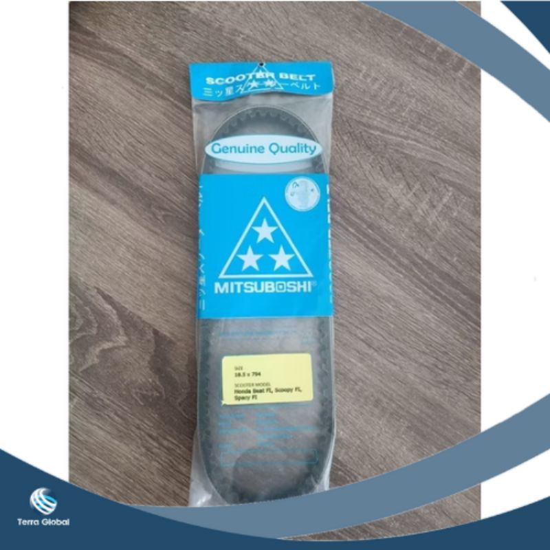 V-Belt Vanbelt Beat FI Scoopy FI Spacy FI Mitsuboshi Fanbelt