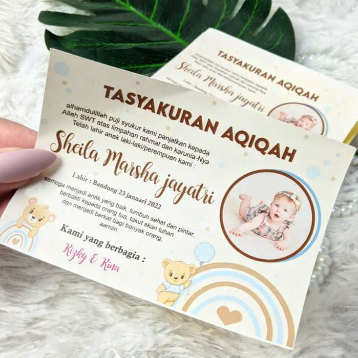 

Threemind Print Stiker Label Persegi Aqiqah Sticker Kotak Aqikah Stiker Akikah Anak