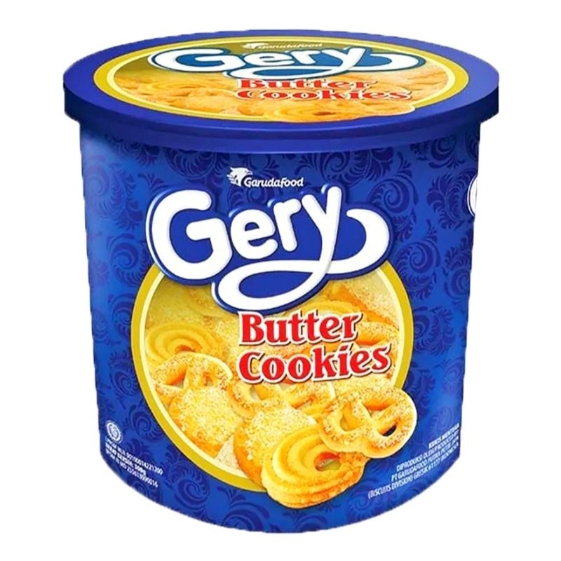 

GERY BUTTER COOKIES BUCKET 300GR WAFER BISKUIT KALENG LEBARAN