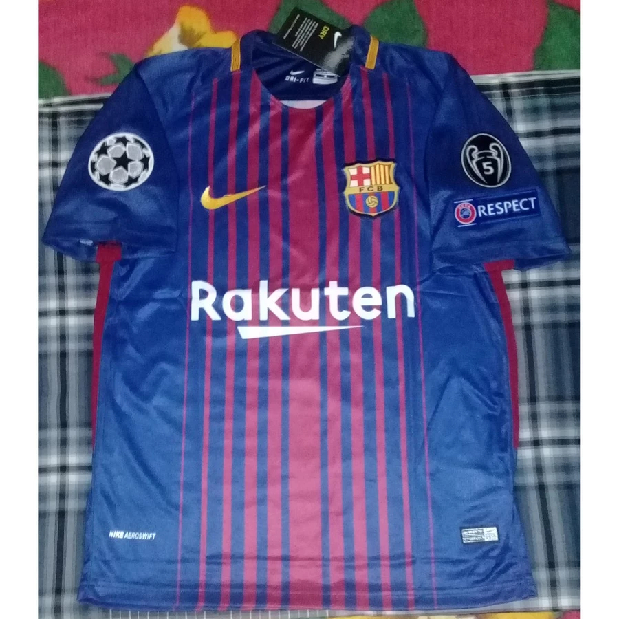 Jersey Barcelona Home 2015/2016 Full Patch UCL