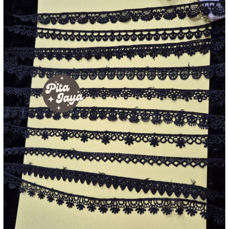 RENDA GIPER KECIL HITAM/METER