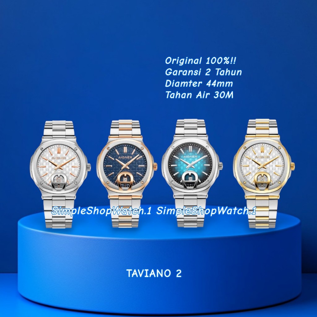 Original 100% Jam Tangan Pria Aigner Taviano 2 AGW.241006 AGW.241008 AGW.241009 AGW.241010 Garansi R