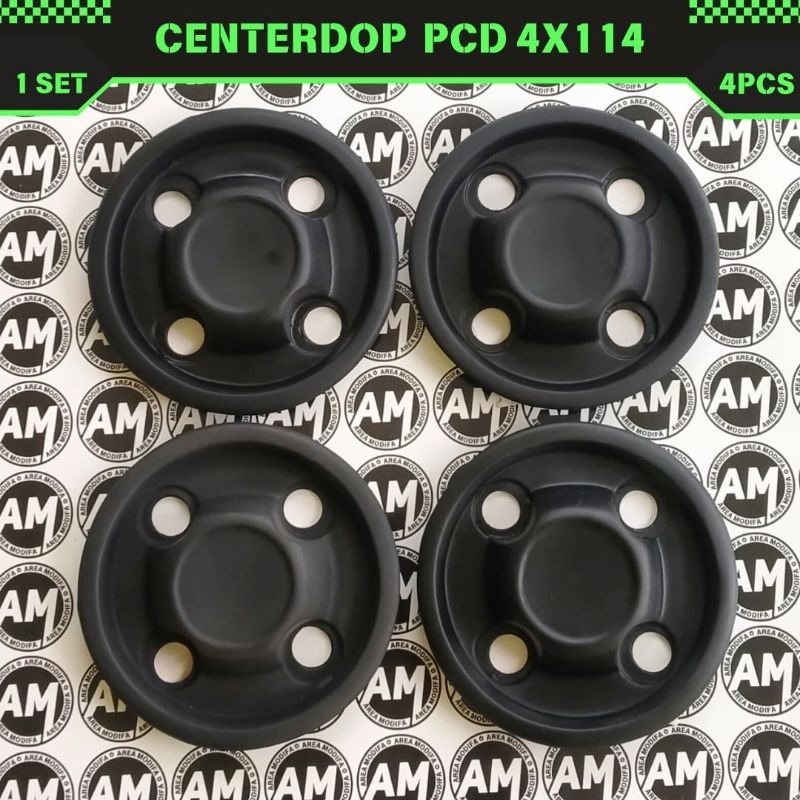center dop PCD 4x114 velg kaleng bisa untuk ring 13-18 satu set/4 PCS