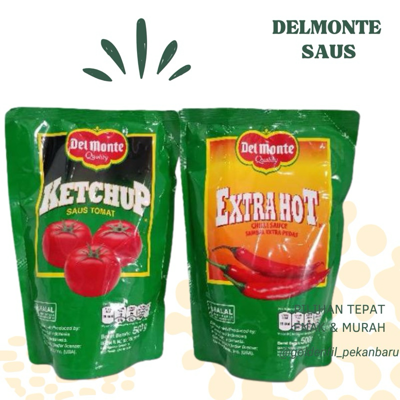 

Del Monte Extra Hot Chilli Sauce 1 Kg - Delmonte Saus Ekxtra Pedas / saos tomat