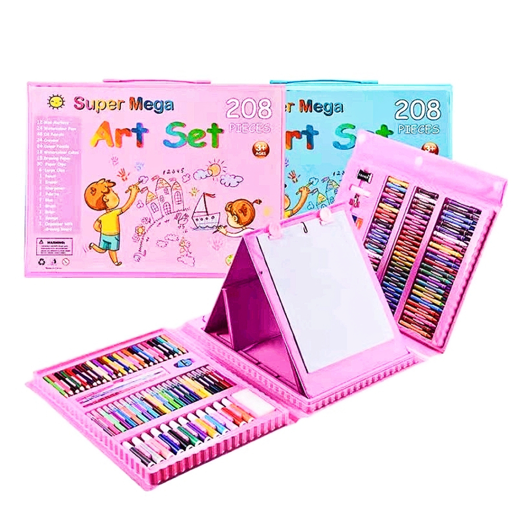 

Crayon Gambar Set 208pcs / Crayon Mewarnai 208pcs & 150pcs Warna / Pensil Krayon Warna Alat Menggambar atau Mewarnai