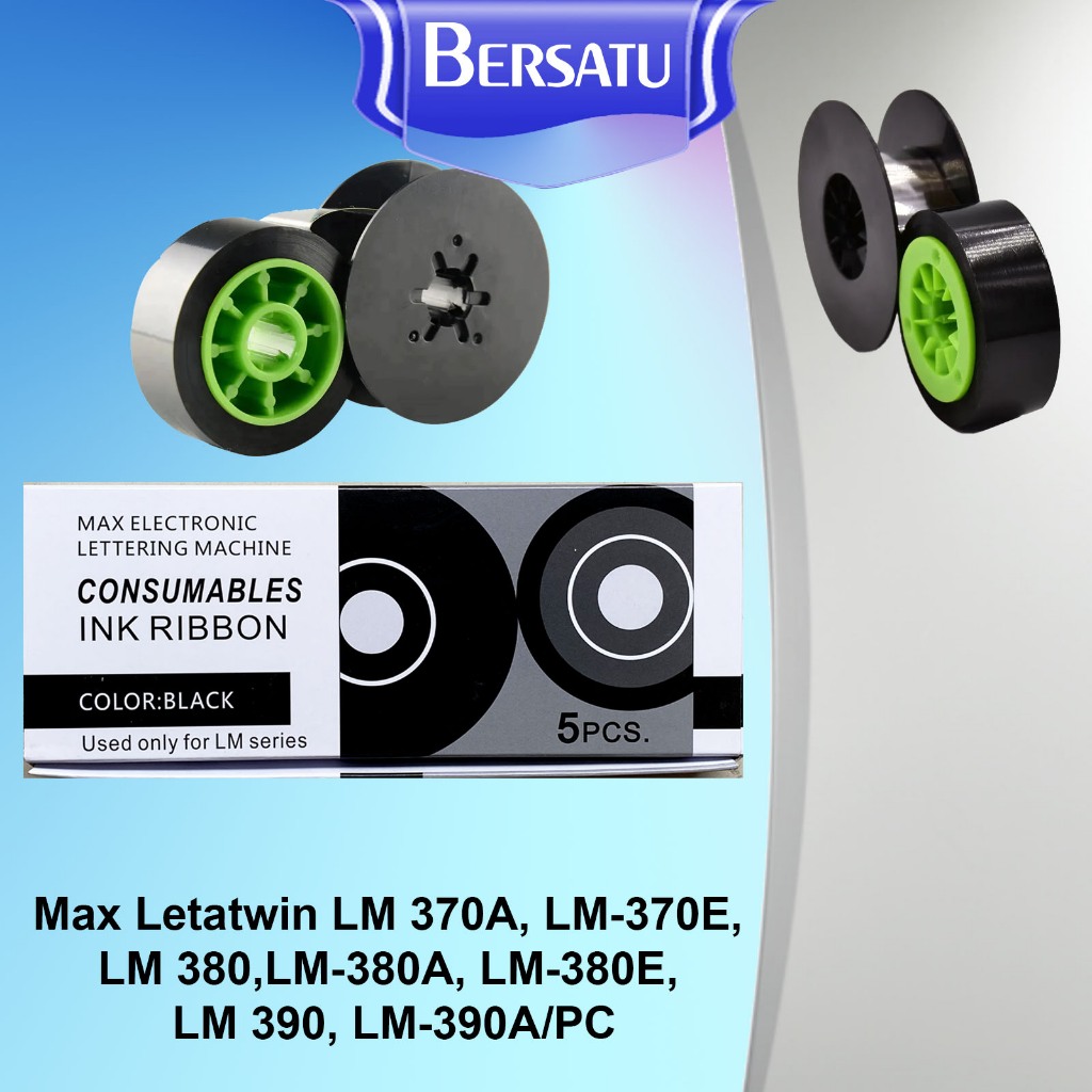 Ink Ribbon Letatwin Max LM-IR300B IR300 u/ LM 370A LM 380 LM 390 LM-370E LM-380A LM-380E LM-390A / P