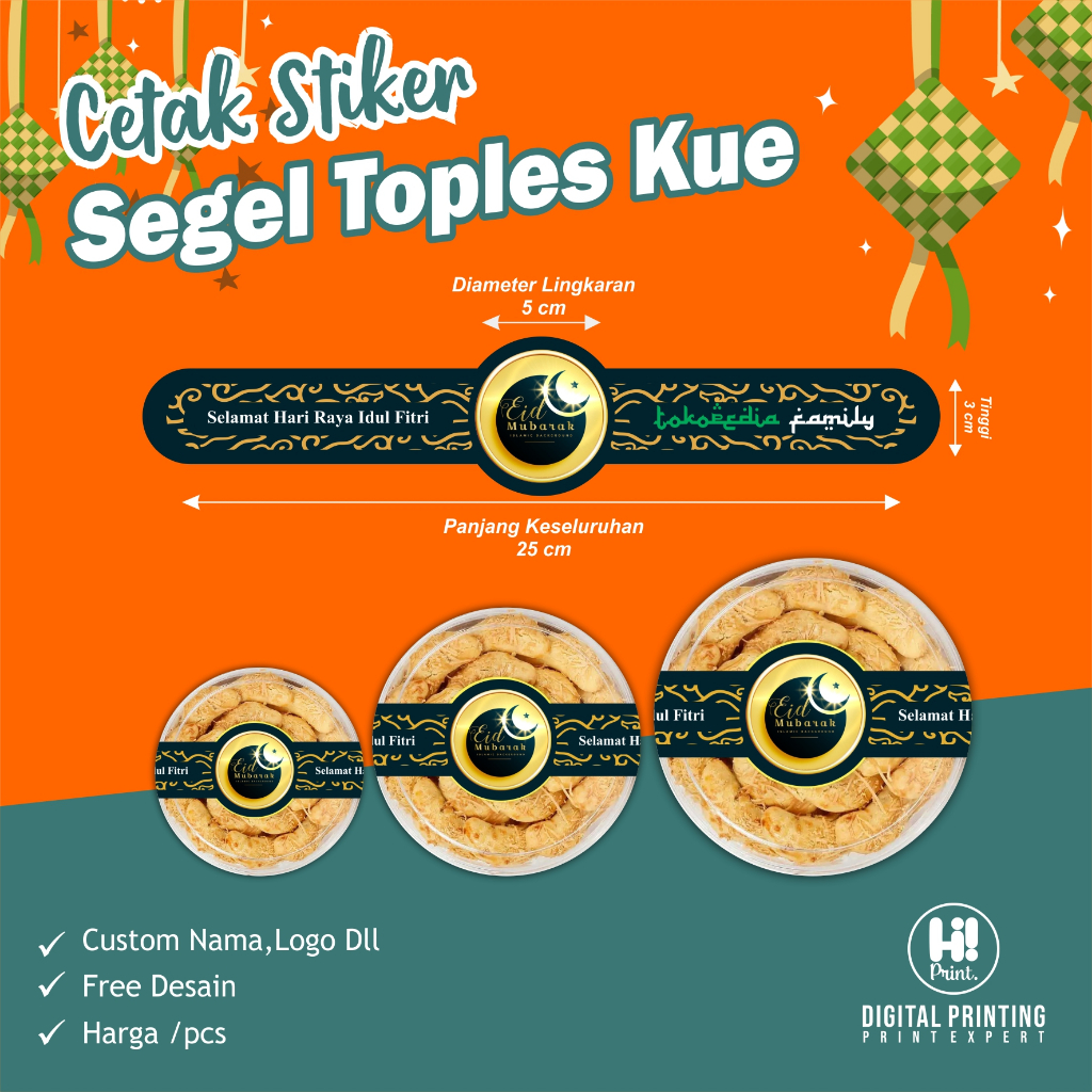 

Cetak stiker segel toples kue