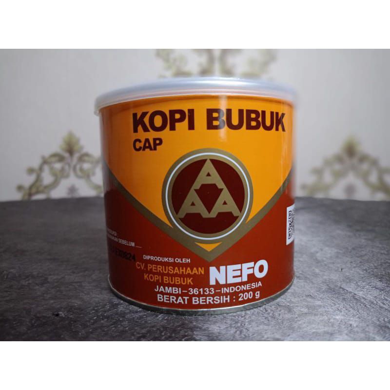 

BUBUK KOPI AAA 200GRAM KEMASAN TIN