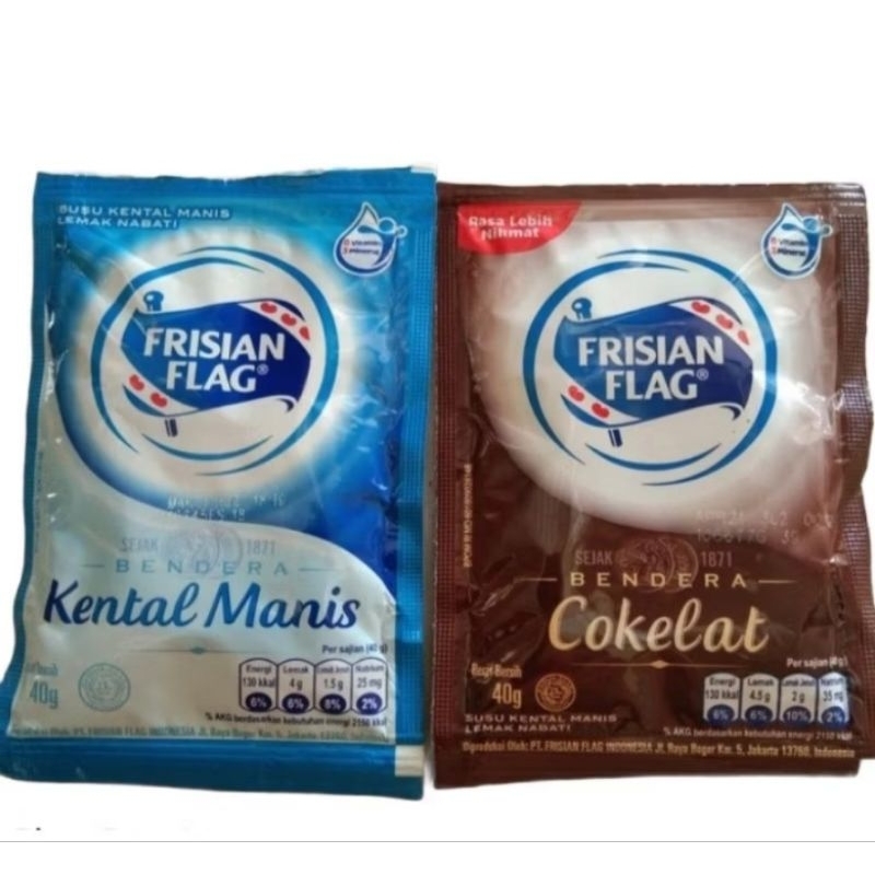 

Susu Frisian Flag isi 6 sachet susu kental manis