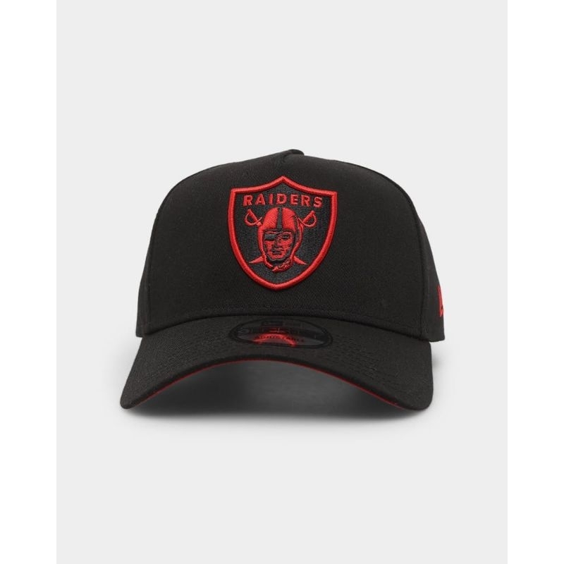 topi Raiders hitam merah premium import udjustable