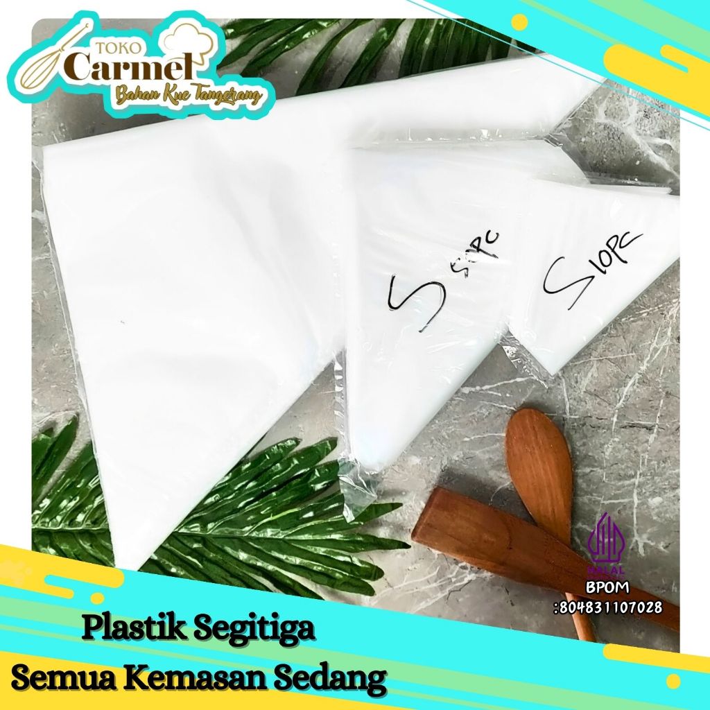 Plastik Segitiga ukuran SEDANG (Piping bag)