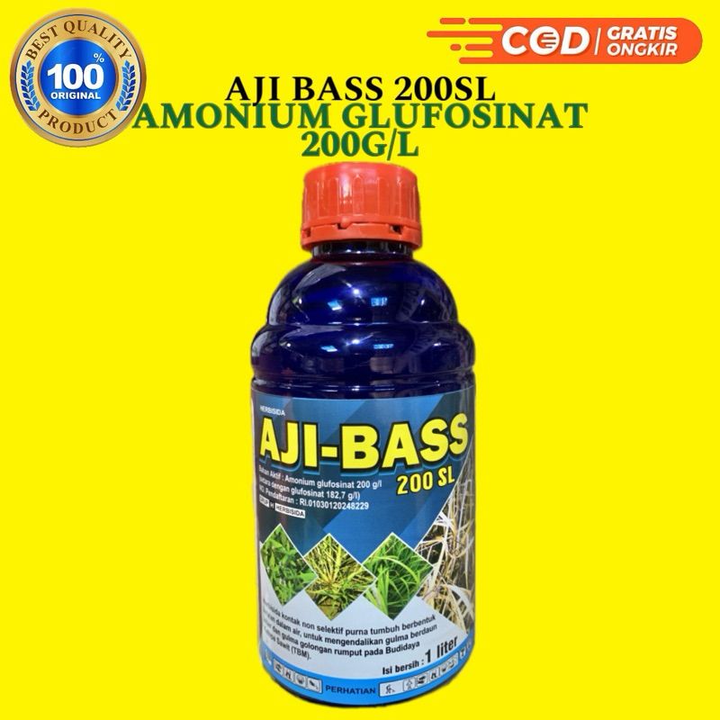 Herbisida Amonium Glufosinat 200SL 1ltr - Aji Bass herbisida kontak sistemik