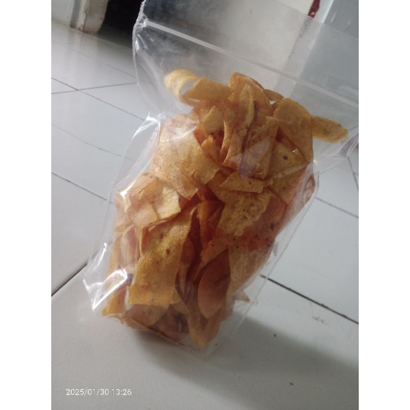 

keripik pisang manis kemasan 100g