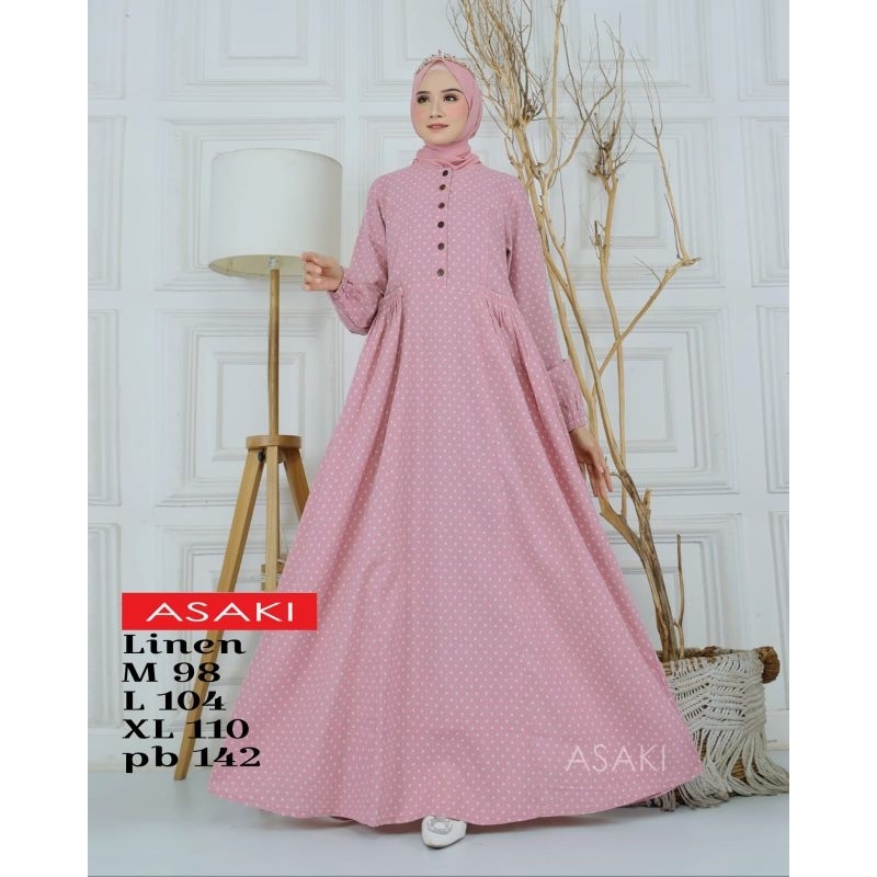GAMIS WANITA ASAKI LINEN