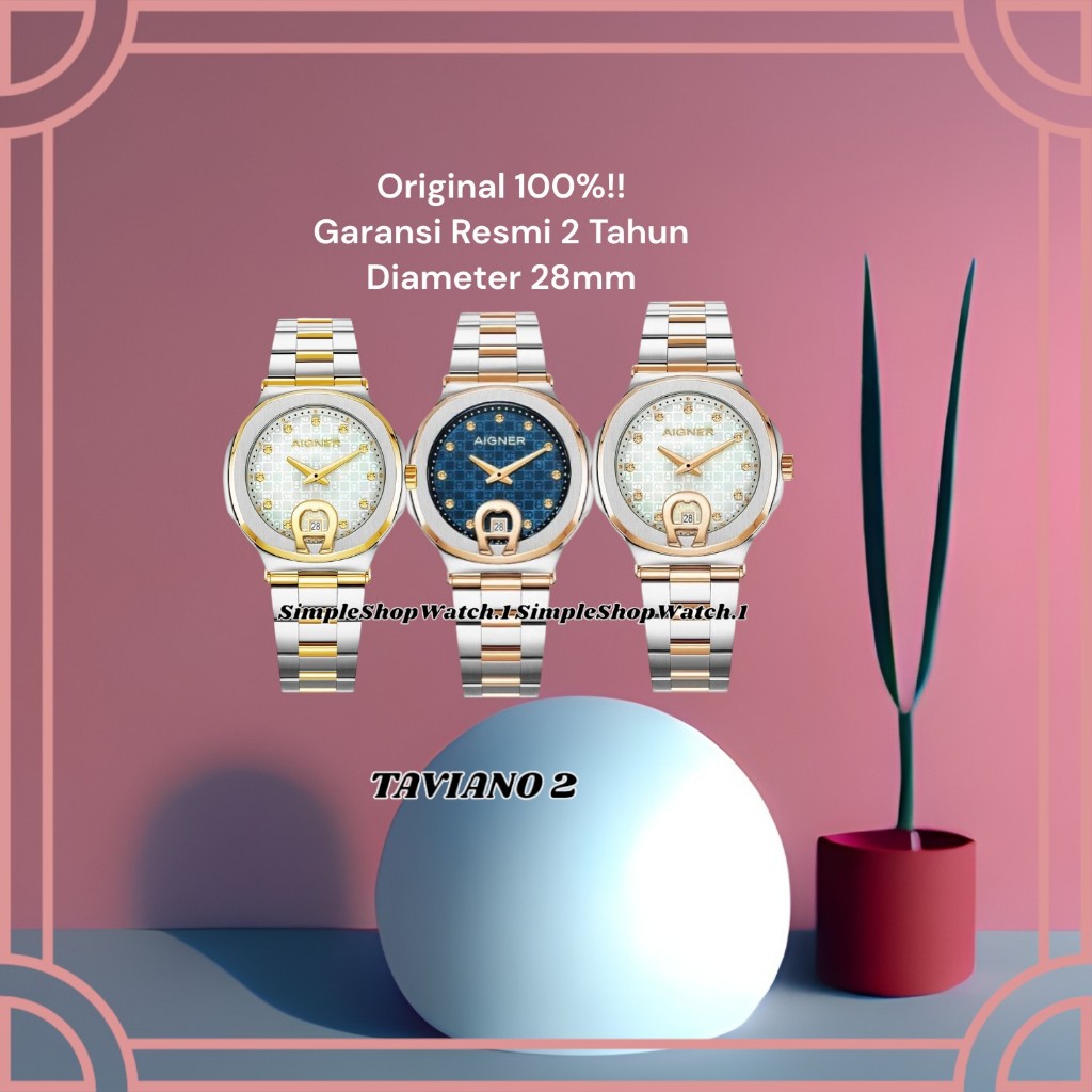 Original 100% AIGNER AGW.242001 AGW.242003 AGW.242007 Taviano 2 Jam Tangan Wanita  Garansi Resmi 2 T