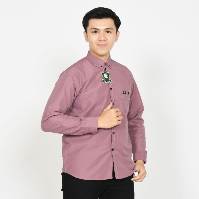 DUSTY UNGU KEMEJA POLOS WARNA DUSTY UNGU / KEMEJA POLOS WARNA TARO / KEMEJA POLOS LENGAN PANJANG