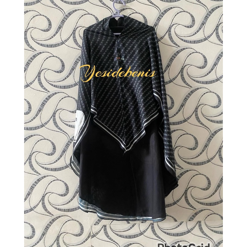 preloved khimar alena black original sisesa