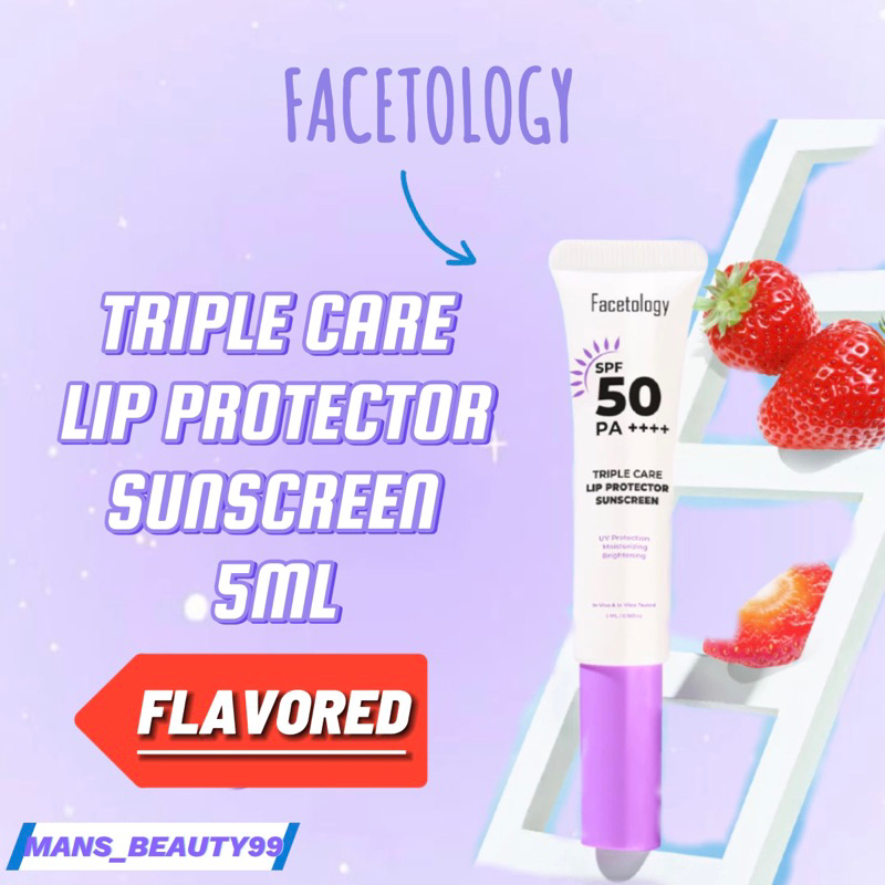 [COD ORI] FACETOLOGY Triple Care Lip Protector Sunscreen