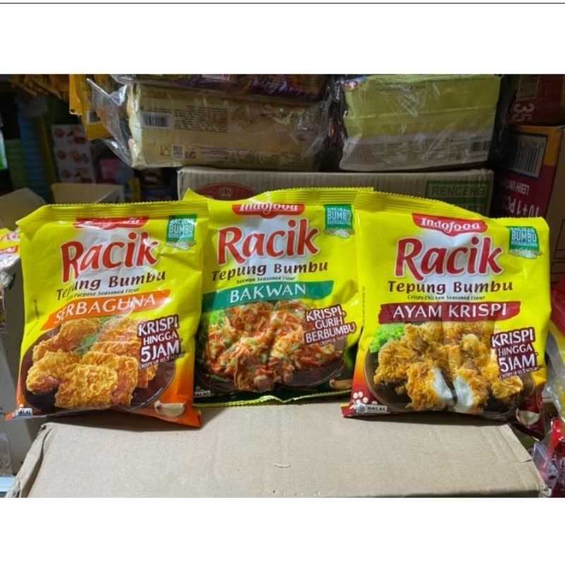 

RACIK TEPUNG BUMBU INDOFOOD 210GR (ISI 1 PCS)