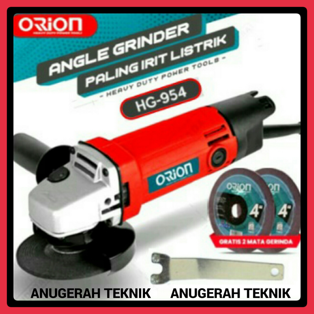 Angle Grinder Mesin Gerinda Tangan Orion HG-954 Mesin Gerinda Tangan HG954