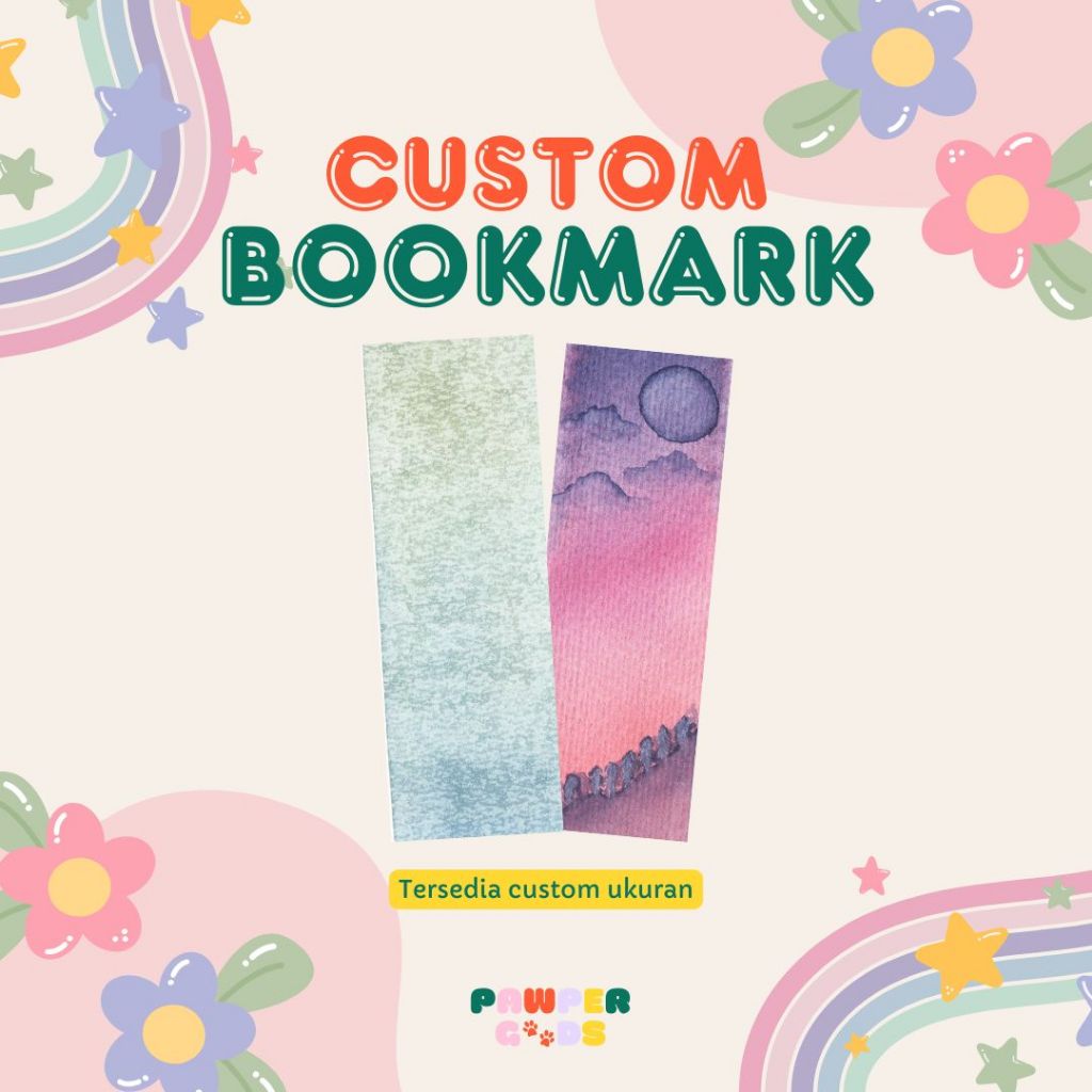 

[36PCS] CUSTOM BOOKMARK / PEMBATAS BUKU