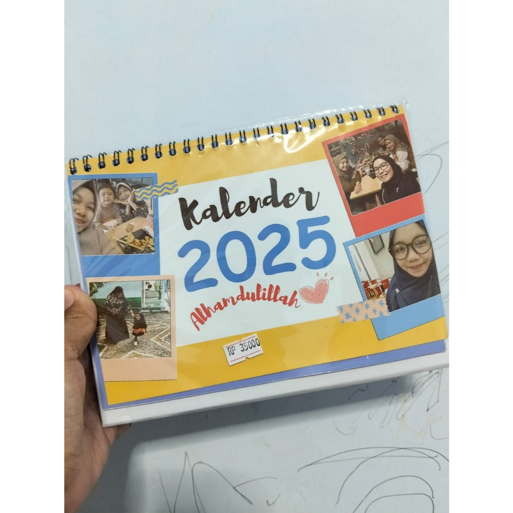 

Kalender meja custom foto ukuran A5