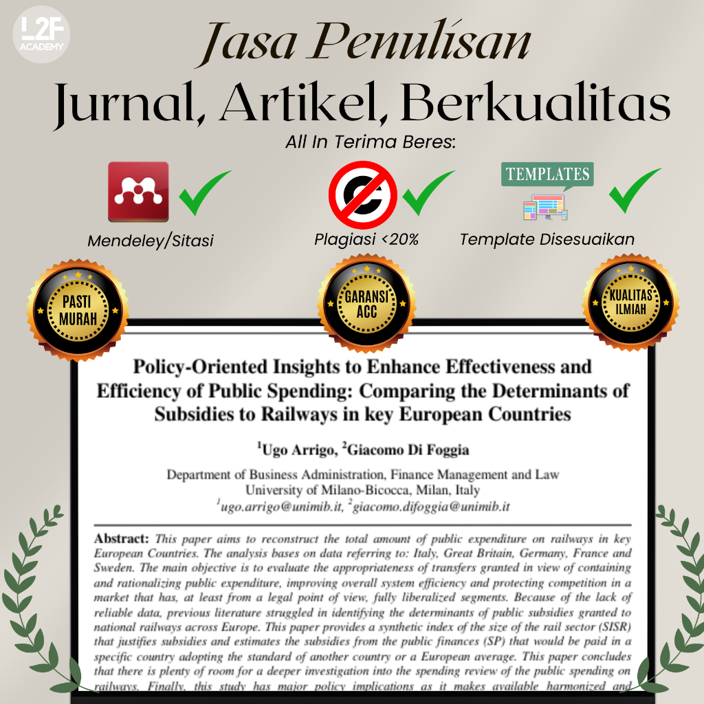 Jasa Jurnal Artikel Lengkap Garansi ACC