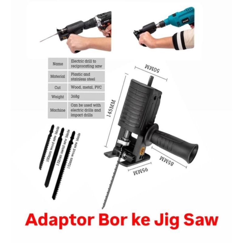 Reciprocating JigSaw adaptor bor ke Jigsaw